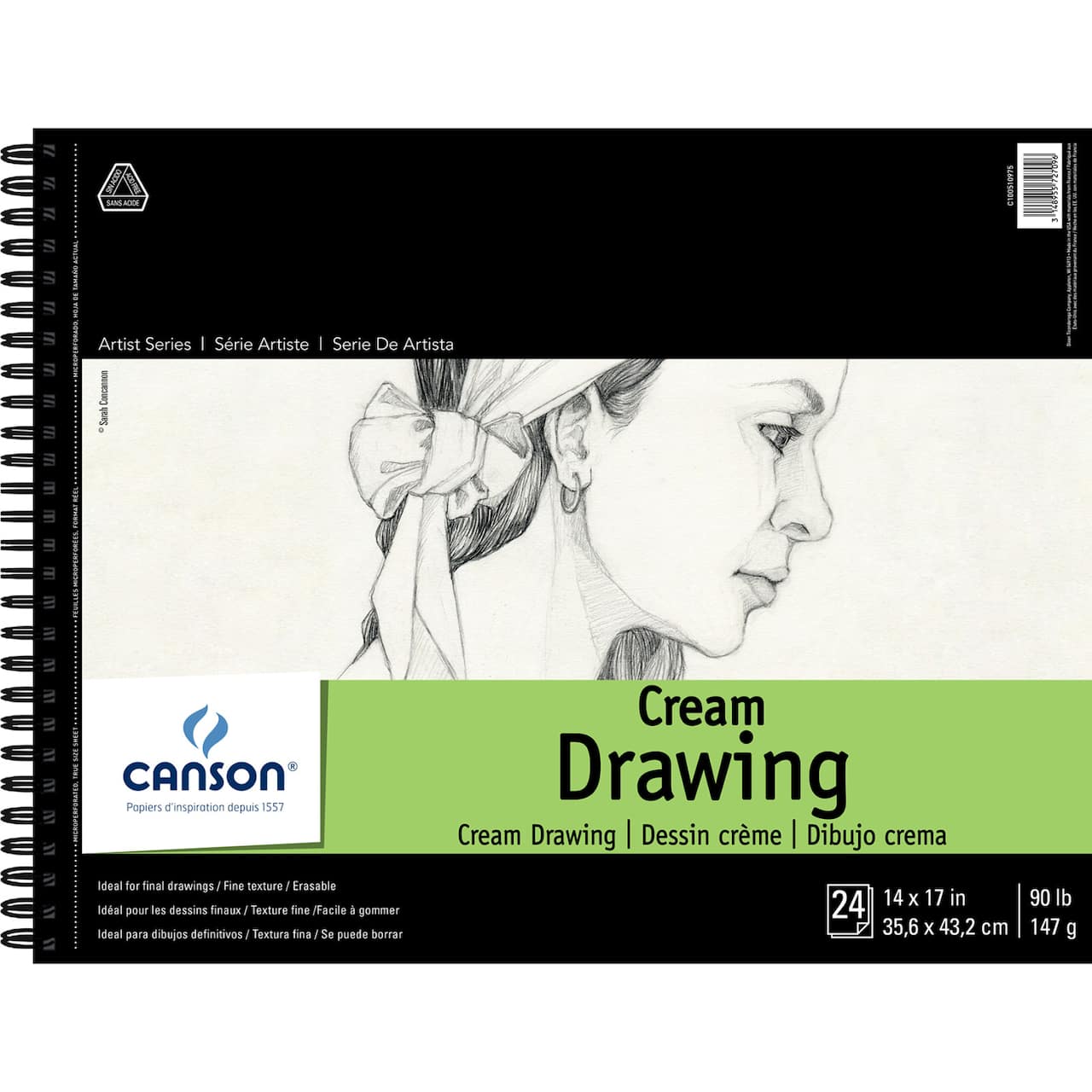 Canson® 1557® Artist Series Classic Cream Drawing Pad